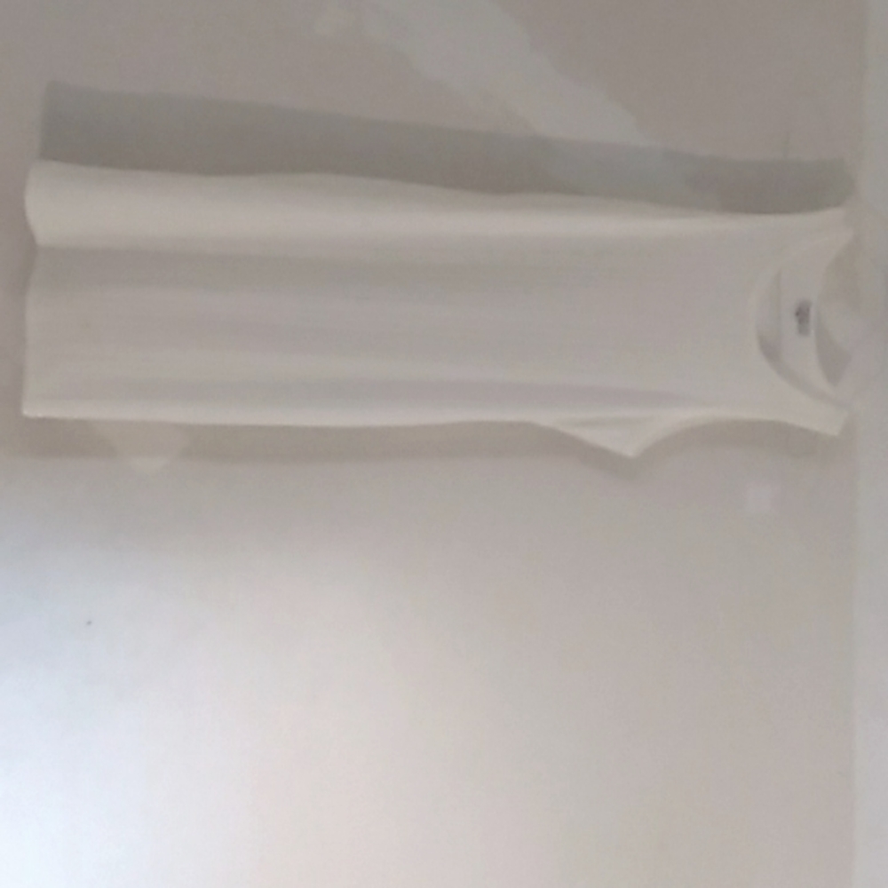 White long thin dress Maxi dress  stretchy and long it reach to your ankle.